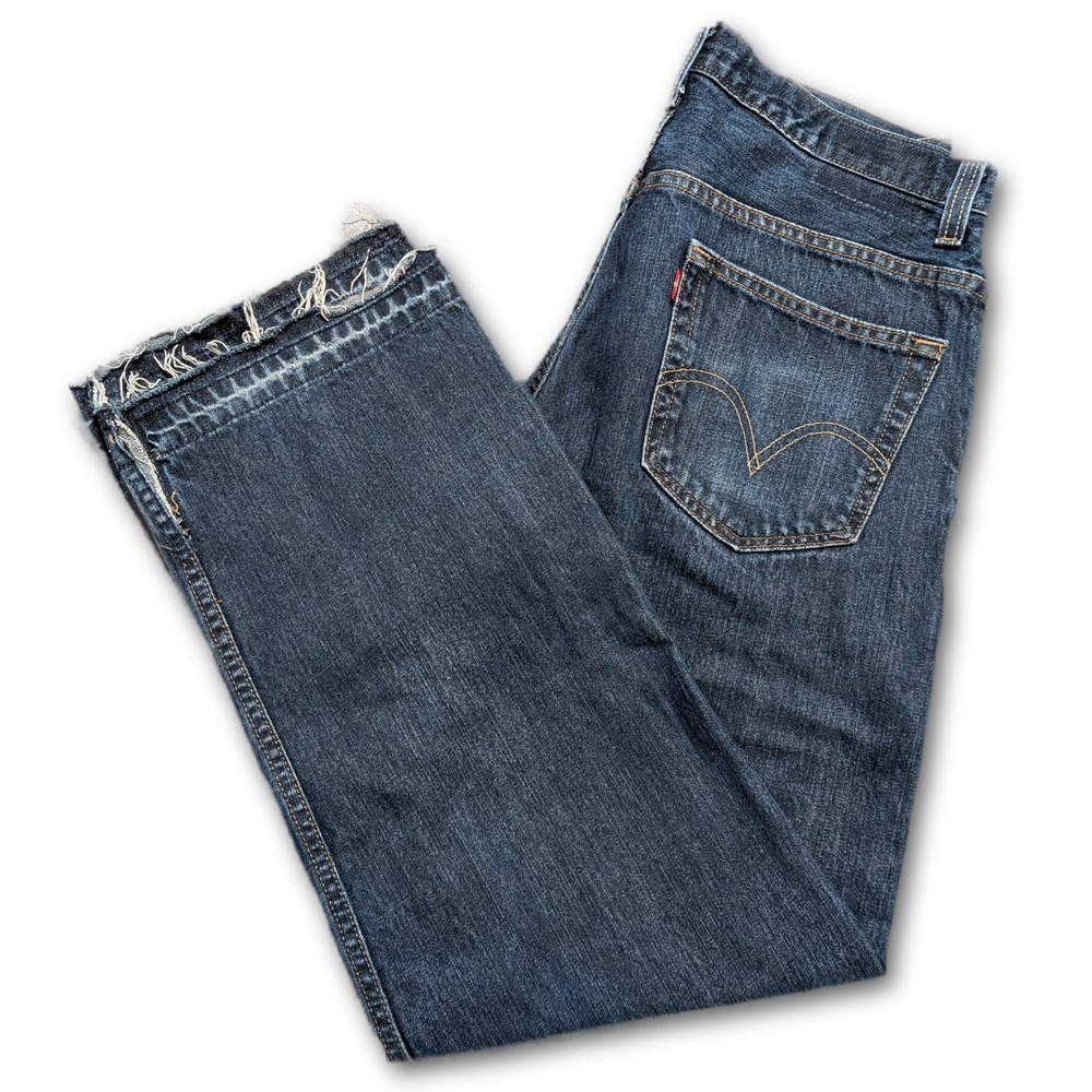 Levi's 559 Mens 34x30 Jeans Blue  Relaxed Straight Cut Hem Denim
